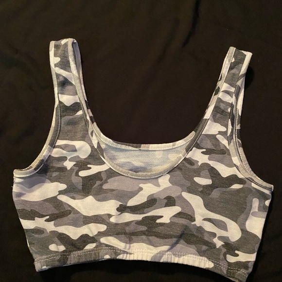 Fashion Nova grey camo two piece set - Picture 6 of 13